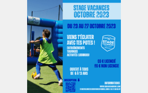 NOS STAGES VACANCES REVIENNENT !