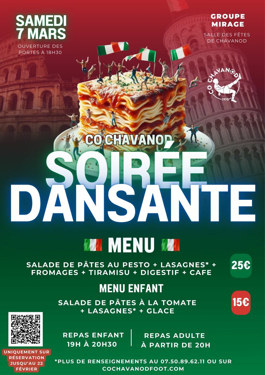 Soirée dansante - 7 mars 2026