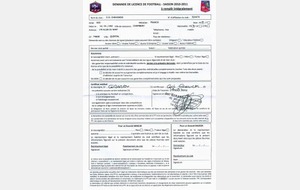 RENOUVELLEMENT DES LICENCES  2010-2011