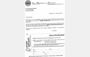 Rappel sur le repas dansant du C.O. Chavanod