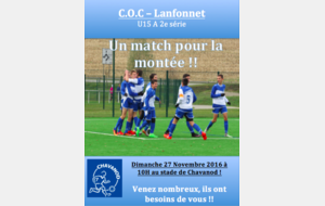 Le match de la montée