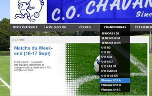 Les calendriers des plateaux U11