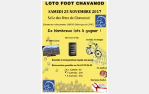 Loto du C.O.Chavanod 2017 !