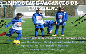 Mini-stage à Toussaint