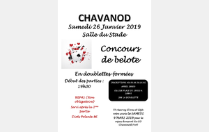 Tournoi de Belote 2019 !!