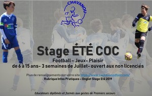 Stage d'Ete 2019 - Ouverture des inscriptions