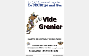 CHANGEMENT DE DATE : Vide Grenier du C.O.Chavanod 2019