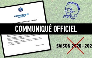 COMMUNIQUÉ OFFICIEL !