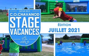 STAGE VACANCES - JUILLET 2021 : Les inscriptions sont lancées ! 