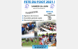 Fête du FOOT !!! RESERVEZ VOTRE DATE !!!!