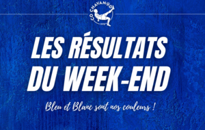 01 ET 02 OCTOBRE : Résultats du week-end !