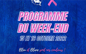 15 ET 16 OCTOBRE : Programme du week-end ! 