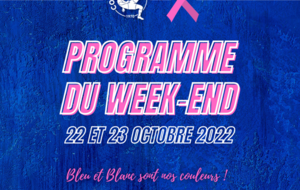 22 ET 23 OCTOBRE : Programme du week-end !