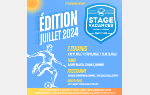 SV - JUILLET 2024 : Les inscriptions sont lancées !!