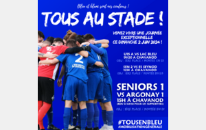 TOUS AU STADE LE 2 JUIN !!