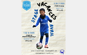 STAGES VACANCES - PRINTEMPS 2026 : INSCRIPTIONS OUVERTES !