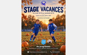 Stage de foot -Toussaint 2026