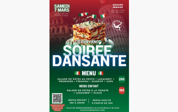 Soirée dansante - 7 mars 2026