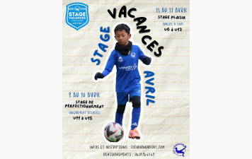 STAGES VACANCES - PRINTEMPS 2026 : INSCRIPTIONS OUVERTES !