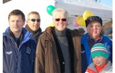 Aimé JACQUET au stade de CHAVANOD