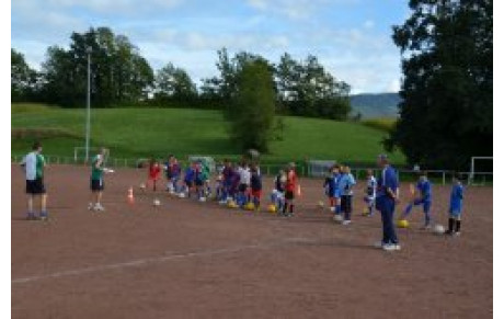 Les U11 à l'entraînement
