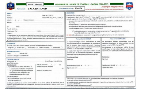 Consignes pour les licences 2014-2015