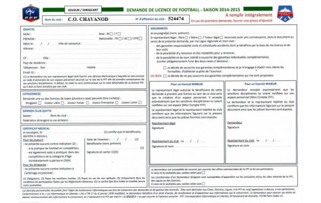 Infos renouvellement des licences