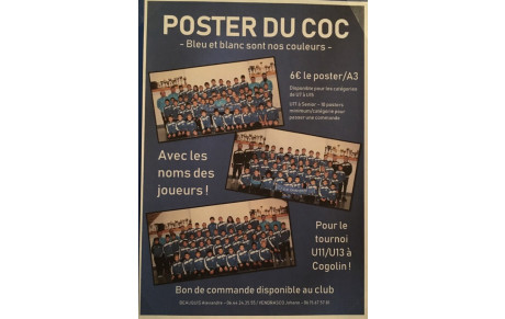 Vente de posters de votre équipe FETICHE !