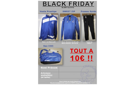 Le &quot;BLACK FRIDAY&quot; du C.O.C. !!! 