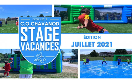 STAGE VACANCES - JUILLET 2021 : Les inscriptions sont lancées ! 