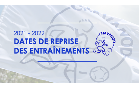 Dates de reprise des entraînements !