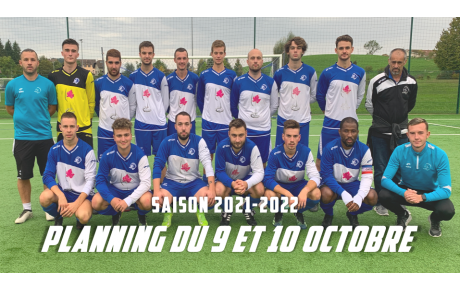 Planning du 9 et 10 octobre 2021 !