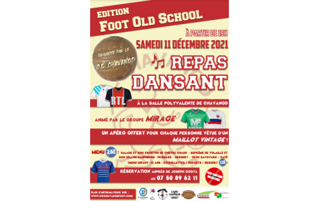 Repas Dansant 2021 : FOOT OLD SCHOOL !