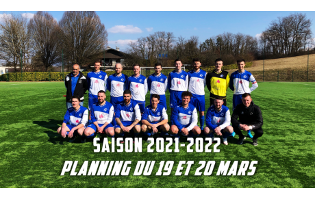Planning du 19 et 20 mars !