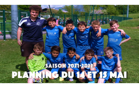 Planning du 14 et 15 mai 2022 !