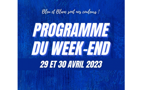 Week-end du 1er mai : Le programme !