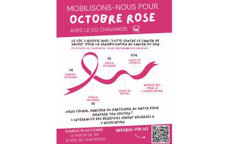Octobre rose - 18 octobre 2025
