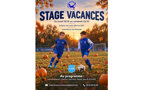 Stage de foot -Toussaint 2026