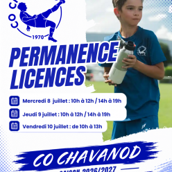 Permanence licences - 2026/2027